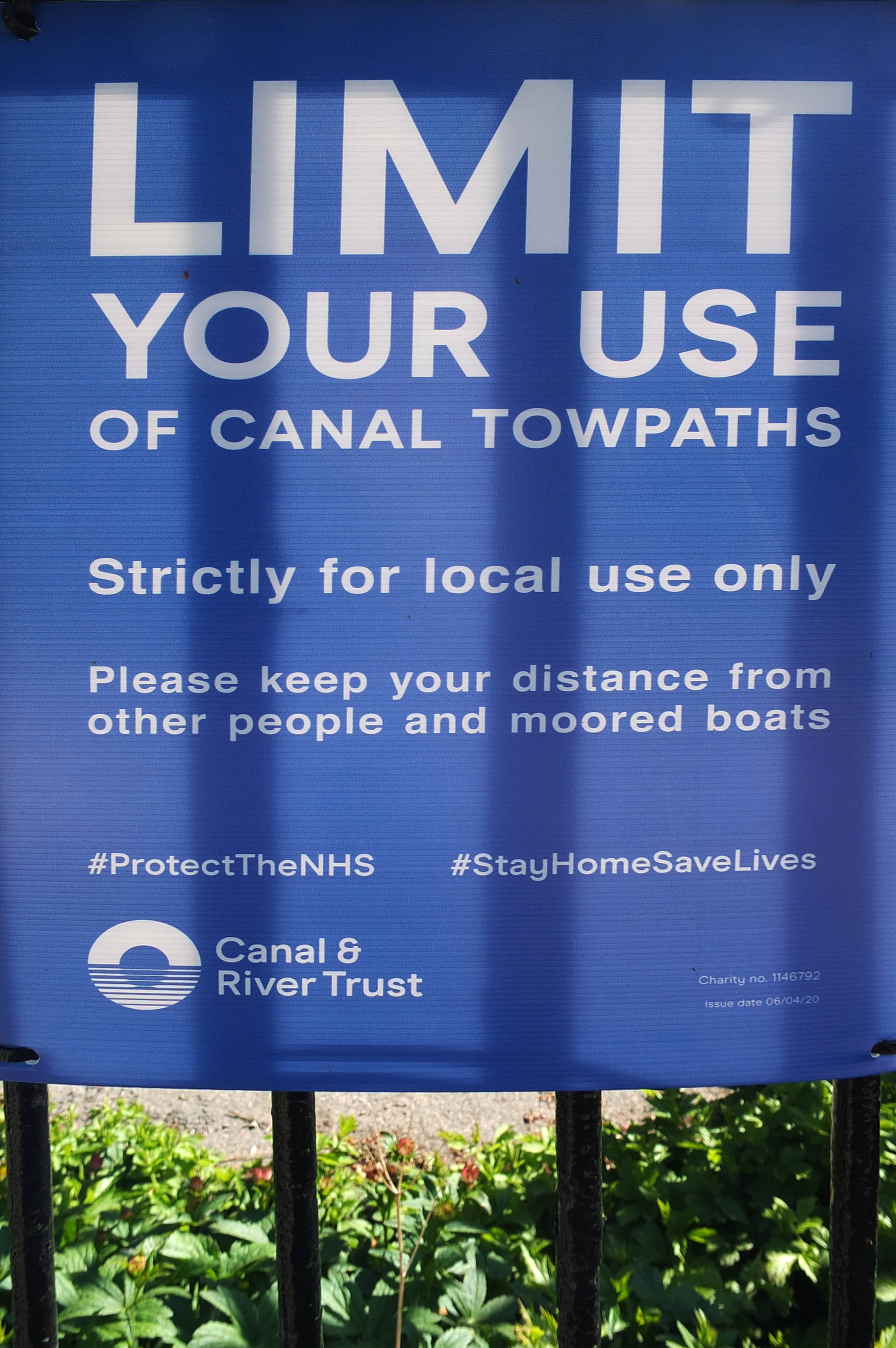 Towpath Sign